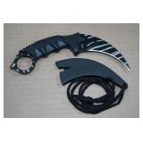 Tiger Claw Karambit Neck Knife