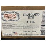 10 lbs Frozen Clam Casino Bites - American Original