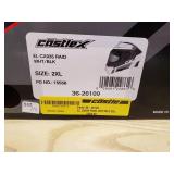 Castle EL CX935 Raid Modular Helmet with heated shield - White/Black - 2XL