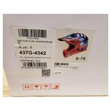 LS2 Gate Helmet - Gloss Red/Blue - Small