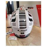 LS2 Gate XCode helmet - Gloss White / Violet - YOUTH Large