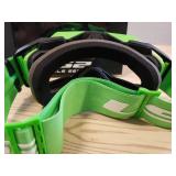 LS2 Aura Googles - Black with Hi Viz green