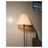 Brushed Finish Adjustable Height Floor Lamp