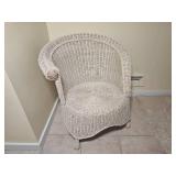 Charming Asymmetrical Wicker Chair from Pier One