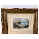 Early Antique Hand Colored Lithograph - Ballybunnion, Ireland - J. Cousen