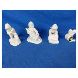 Collection of 4 Dept 56 Snow Babies Figurines