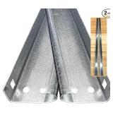 Garage Door Vertical Track Set of Right & Left for Garage Doors 7ft High, Sturdy Galvanized Steel, 76”, Fits 2-Inch Rollers