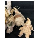 Lot of Antique Vintage Cotton Christmas Ornaments