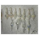 Assortment of Pearl Glass Ornaments with Decorative Box