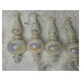 Assortment of Pearl Glass Ornaments with Decorative Box