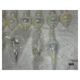 Assortment of Pearl Glass Ornaments with Decorative Box