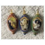 3 Bradfords Edition Heirloom Ornaments