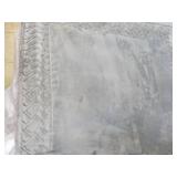 23 x 34" Grey Memory Foam Bath Rug...