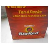 Ten ct 4 packs Big Red Gum...