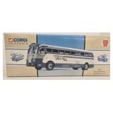 2 CORGI Greyhound Philadelphia & Chicago Bus Die-Cast Models