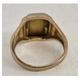 Antique 1935 West High School Class Gold and Silver Toned Ring