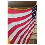 Vintage 1975 American Flag w/Stand