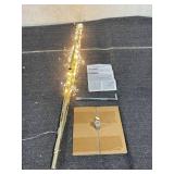 Wintergreen Lighting 5 ft Lighted Tree Decoration with Gold Branches, 570 Warm White Fairy Lights, Fairy Light Tree