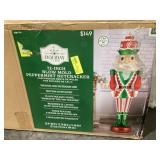 Peppermint Nutcracker with Music and LED Illumination, 72 in, 6 ft, by Holiday Time