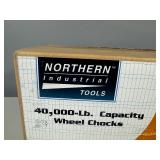 Northern Industrial 40,000 lb Capacity Wheel Chocks - Pair