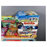 Collection of 9 Board Games and Educational Toys