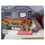 Collection of 10 Classic Board Games including Clue, Monopoly, and Scattergories