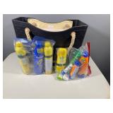 Fun Poolside Collection with Bag, Swim Gear, Sidewalk Chalk, and Beach Toys