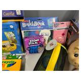 Lot of Arts & Crafts Supplies, Games, and Toys for Kids