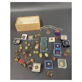 Historical Military & Masonic Pins Badges Insignia Vintage Collection Lot