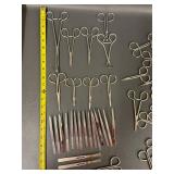 Lot of Surgical Hemostats Scissors and Tweezers Various Styles and Sizes