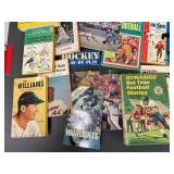 Extensive Vintage Sports Book and Magazine Collection Football Baseball NFL