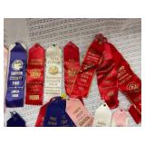 Vintage Barron County Fair Award Ribbons Collection 1970s Wisconsin State