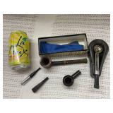 Vintage Savinelli Punto Oro Pipe with Collectible Matchbooks Lot