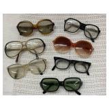 Vintage Eyeglasses Collection: 7 Pairs Mixed Styles & Lenses Classic Fashion