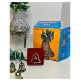 HEAR THE BELLS of CHRISTMAS! Vintage Bell Christmas Ornaments, Foil, Plastic, Aluminum & More - Qty 17