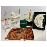 Vintage Department 56 SNOWBABIES, Hummel, Precious Moments & More Christmas Ornaments - Qty 5