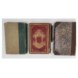 3 Antique Books: 1. The Works of William E. Channing 1846 2. Amaranth: A Token of Remembrance 1851 3. Select Readings