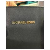 MICHAEL KORS Selma Medium Black Leather Satchel Shoulder Bag