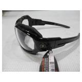 NEW 2 Pack of Ergodyne Skullerz LOKI Convertible Safety Spoggles w/ Strap -Black-Clear Lens