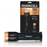 NEW Duracell 350 Lumen Aluminum Focusing Flashlight - Ultra-Light - 3 Modes and 3-AAA Batteries Included