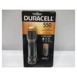 NEW Duracell 550 Lumen Aluminum Focusing Flashlight - Ultra-Light and Easy to Carry Design with 3 Modes and 3-AAA Batteries Included