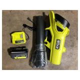 RYOBI 40V HP Brushless Whisper Series 190 MPH 730 CFM Cordless Battery Jet Fan Leaf Blower with (2) 4.0 Ah Batteries & ChargerCustomer Returns See Pictures