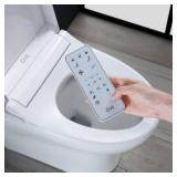 OVE Decors Bliss Smart Bidet Toilet in White with Heated Seat, Warm Water, Warm Air Drying, Night Light, Remote Control & More!   Retail $1399