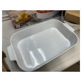 NEW Over and Back 2-piece Baking And Serving Dish Oven To Table Set White