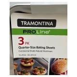 New Tramontina PROLINE 3 Pack Baking Sheets (13x9.5in) Commercial Quality- Restaurant Grade