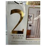 New 2 Pack of Perfect Pair Decorative Curtains , All Panels are 50" x 84 - Linen