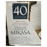 Mikasa Trellis Bone China 40-Piece Dinnerware Set