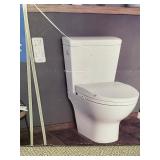 OVE Decors Bliss Smart Bidet Toilet in White with Heated Seat, Warm Water, Warm Air Drying, Night Light, Remote Control & More!   Retail $1399