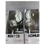 2 Kohler Prone 3-in-1 Multifunction Shower Head with PowerSweep - Brushed Nickel