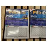 6 New 3M Filtrete 16x20x1 Furnace / Air Filters - Premium Filtration 2200